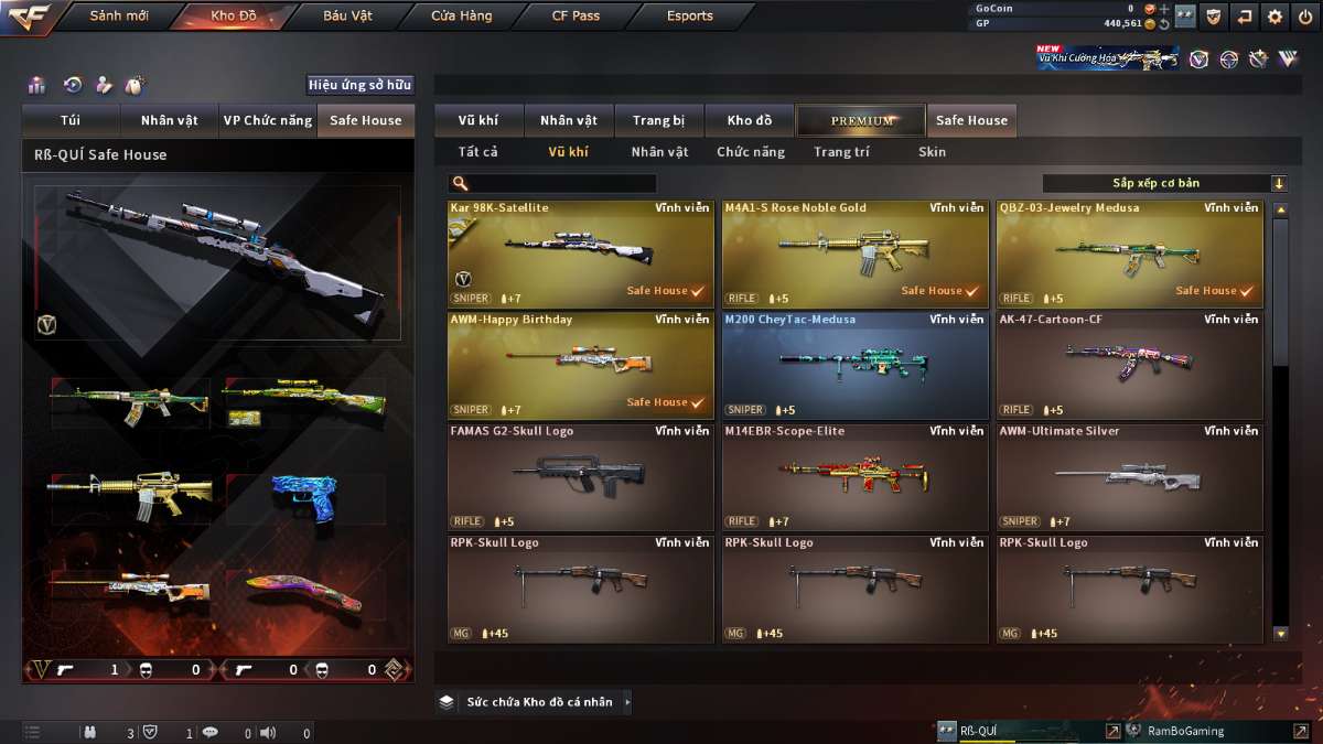 shop acc cf uy tin gia re